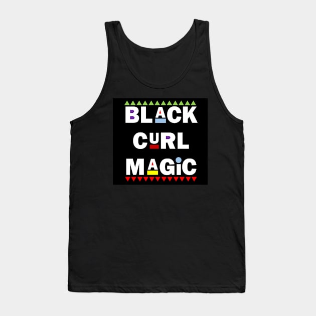 Black Curl Magic Tank Top by Pro Melanin Brand